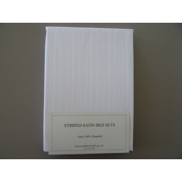 Dess.1500           Stribed Satin Hvid